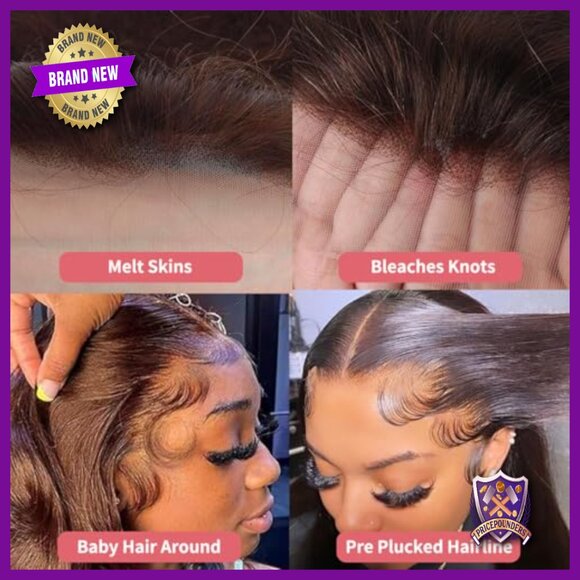 13x6 HD Lace Front Human Hair Wig 200 Density Straight Pre Plucked